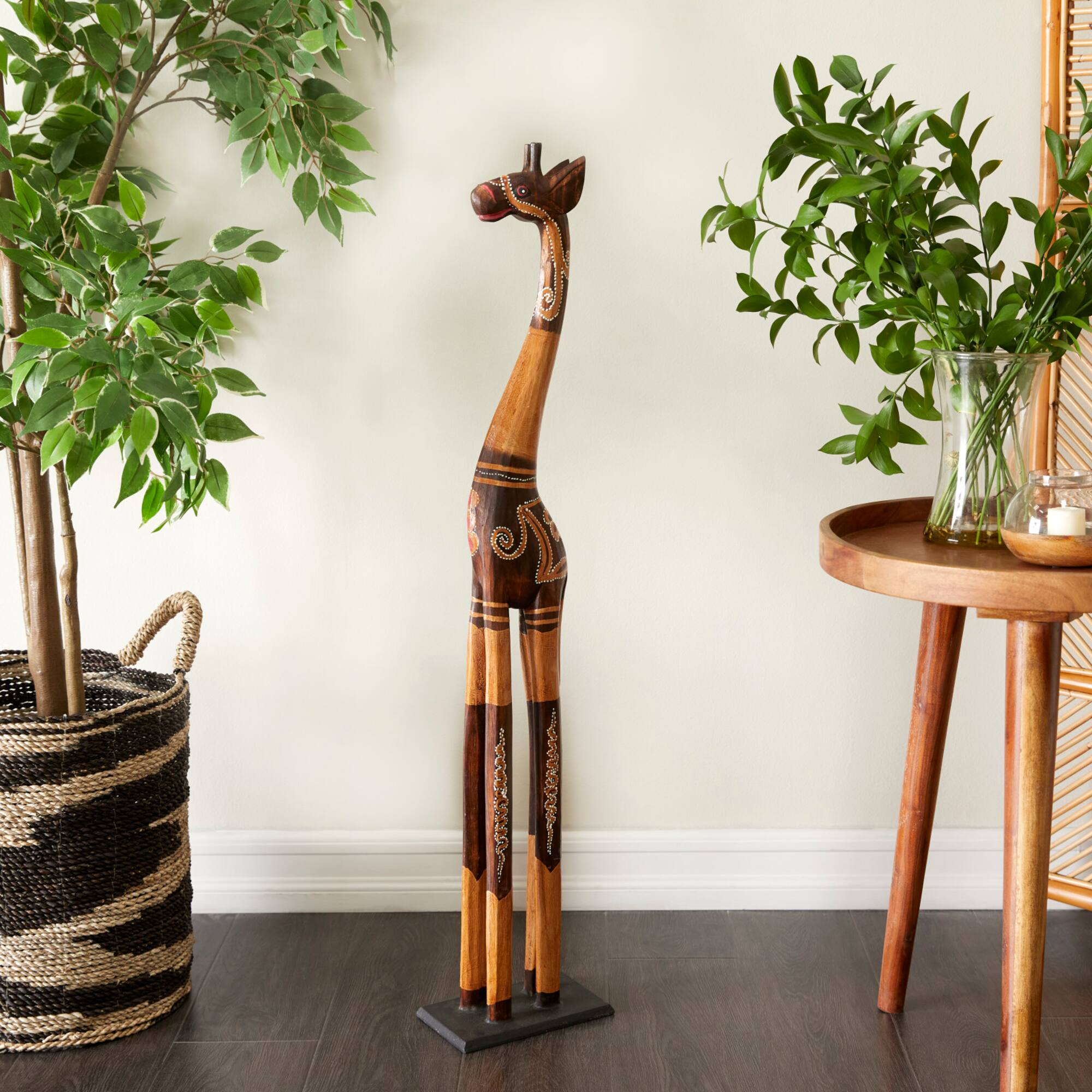 Brown Albizia Bohemian Sculpture, 8" x 8" x 5"